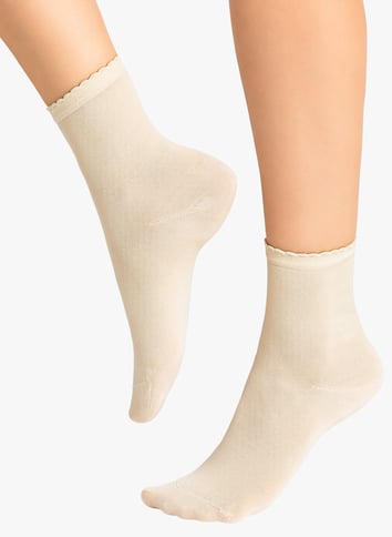 Halflange sokken | katoenblend BLEUFORET Beige